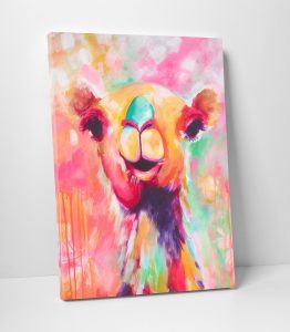 Pink Camel Yağlı Boya Tablo - Görsel 2