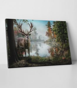 Geyik Kanvas Tablo - Görsel 2
