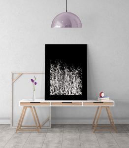 Karalama Hat Sanatı Tablo