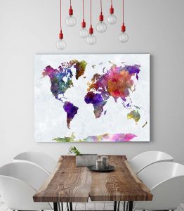 Dünya Haritası Tablo