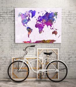 Dünya Haritası Tablo - Görsel 3