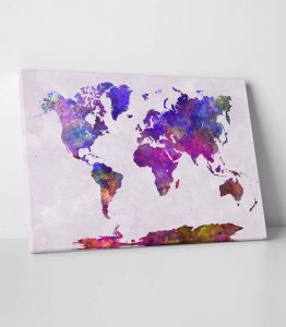 Dünya Haritası Tablo - Görsel 2