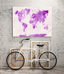 Dünya Haritası Tablo - Görsel 3