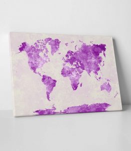 Dünya Haritası Tablo - Görsel 2
