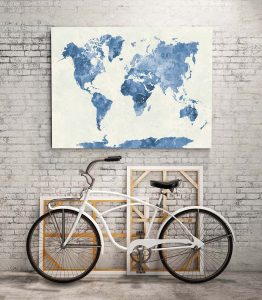 Dünya Haritası Tablo - Görsel 3