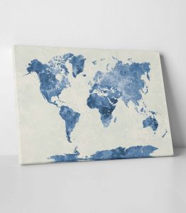 Dünya Haritası Tablo - Görsel 2
