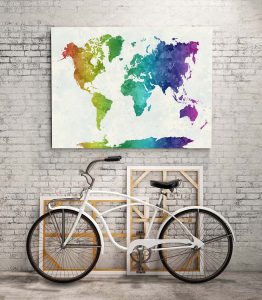 Dünya Haritası Tablo - Görsel 3