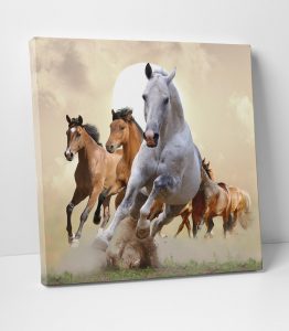 Koşan Atlar Kanvas Tablo - Görsel 2