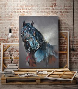 Yağlı Boya At Tablo - Görsel 3