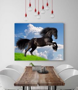 Siyah At Tablo - Görsel 3