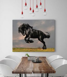 Siyah At Tablo - Görsel 3