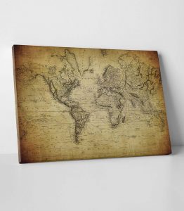 Dünya Haritası Tablo - Görsel 2