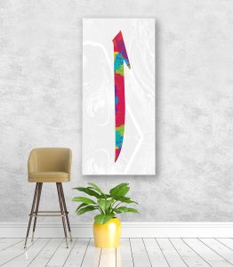 Elif Harfi Kanvas Tablo