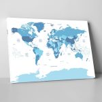 Dünya Haritası Tablo - Görsel 2