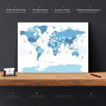 Dünya Haritası Tablo - Görsel 3