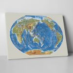 Dünya Haritası Tablo - Görsel 2