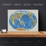 Dünya Haritası Tablo - Görsel 3