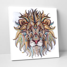 Mandala Aslan Tablo - Görsel 2