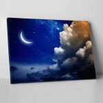 Ay Yıldız Gökyüzü Tablo - Görsel 2
