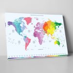 Dünya Haritası Tablo - Görsel 2