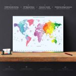 Dünya Haritası Tablo - Görsel 3