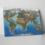 Dünya Haritası Tablo - Görsel 2