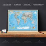 Dünya Haritası Tablo - Görsel 3