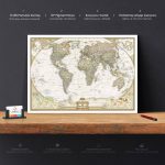 Dünya Haritası Tablo - Görsel 3