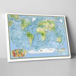 Dünya Haritası Tablo - Görsel 2